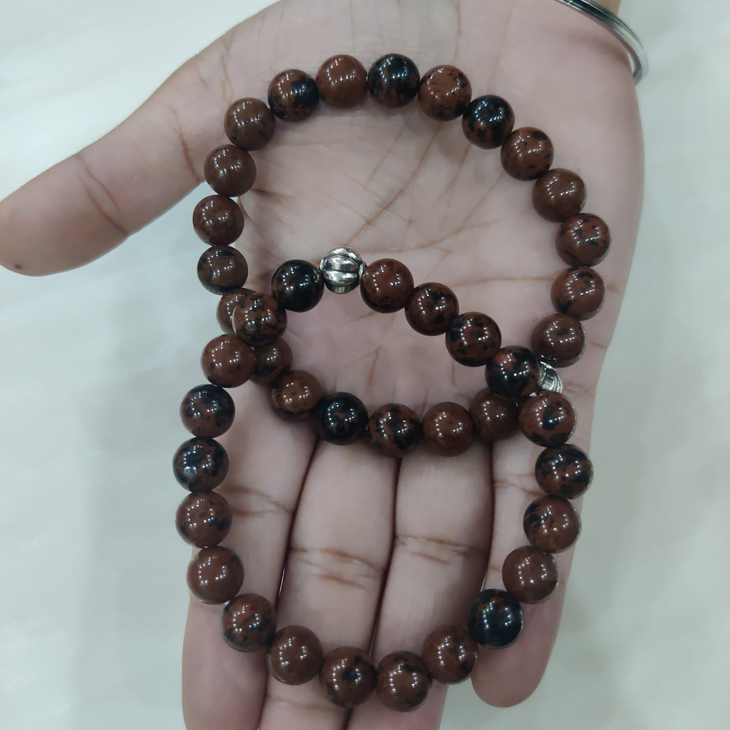 Mahogany Obsedian Bracelet (Plain Beads) ๐ฏ original