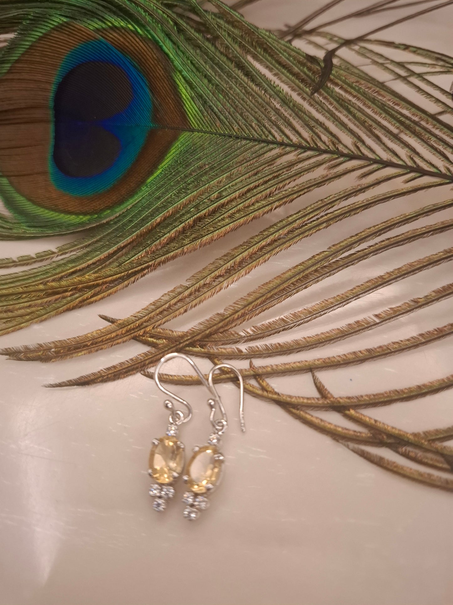 Silver Crystal Earrings