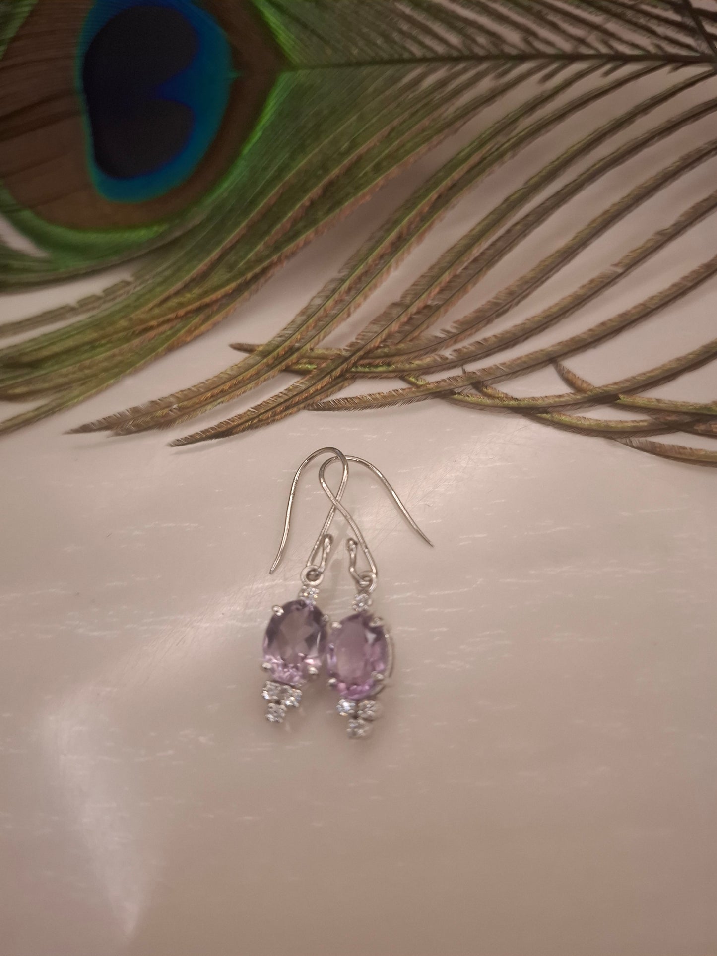 Silver Crystal Earrings