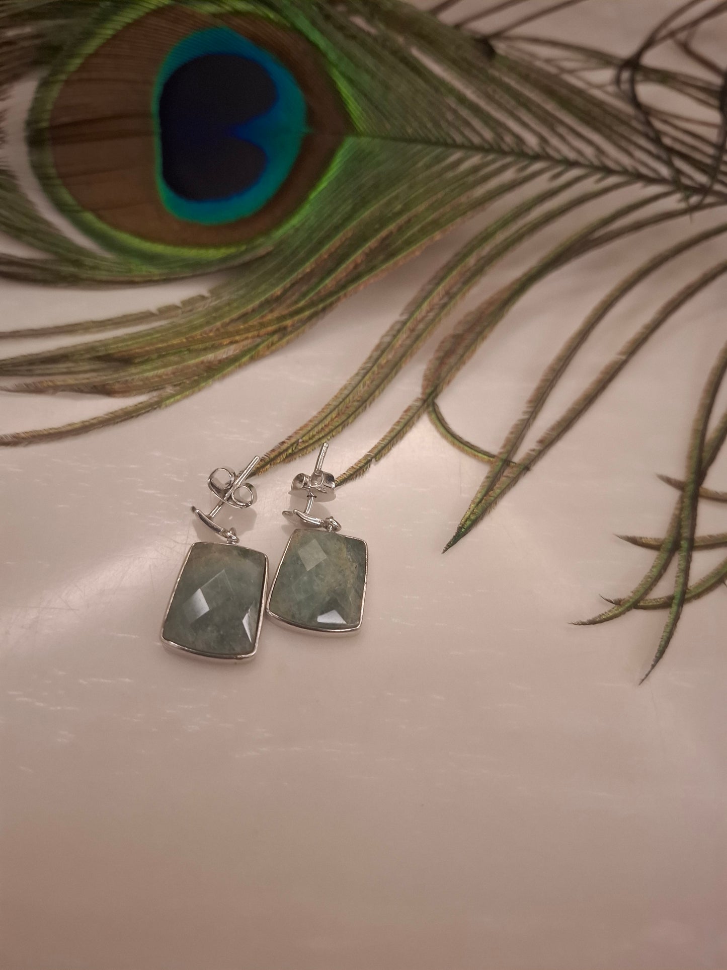 Silver Crystal Earrings
