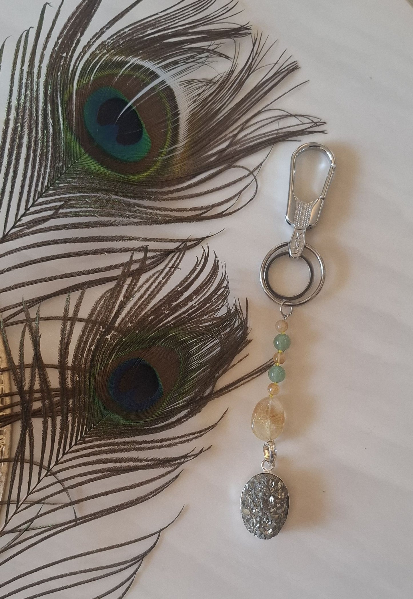 Pyrite key Chain / Car Hanging