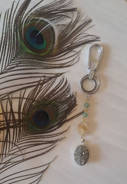 Pyrite key Chain / Car Hanging