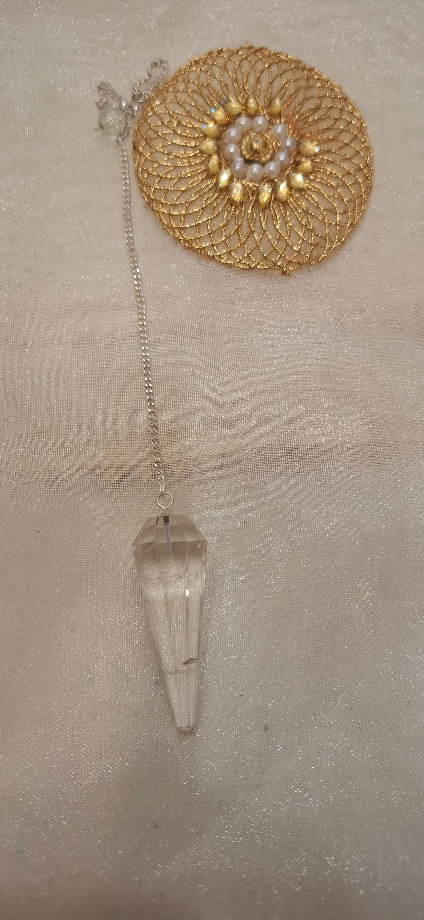 Clear Quartz Dowsing Pendulum