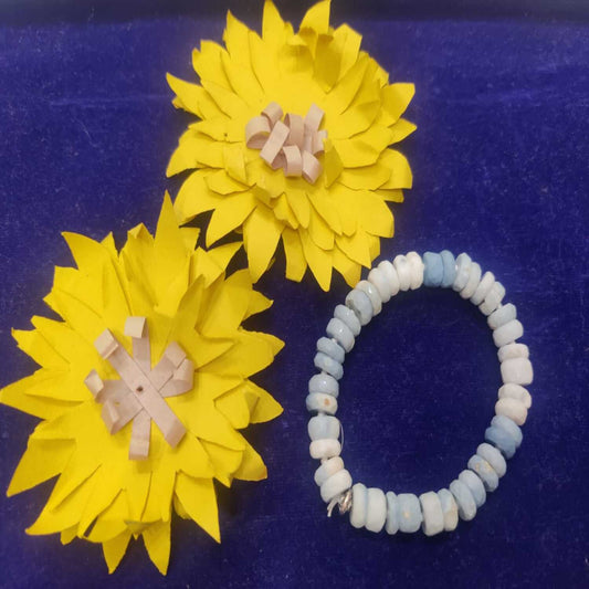 Blue Lace Agate (button Beads) ๐ฏ original