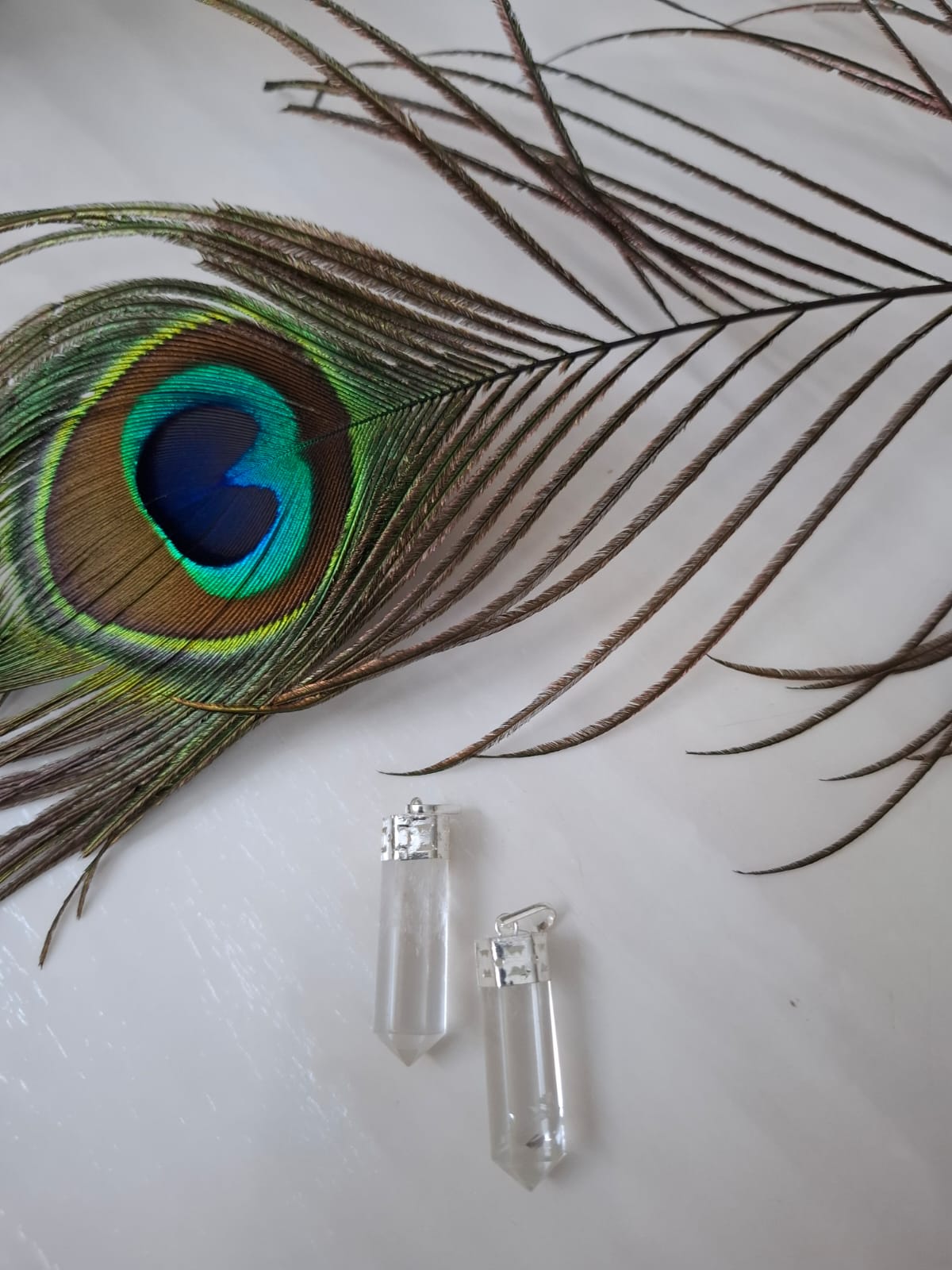 Clear Quartz Pencil Pendent