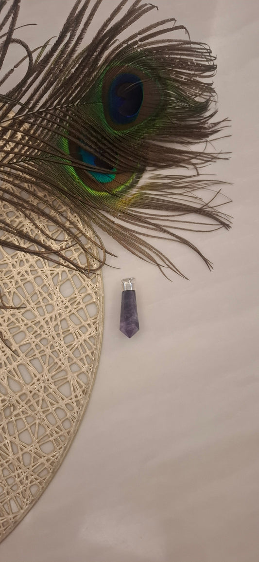 Amethyst Pencil Pendent (3 cm approx)