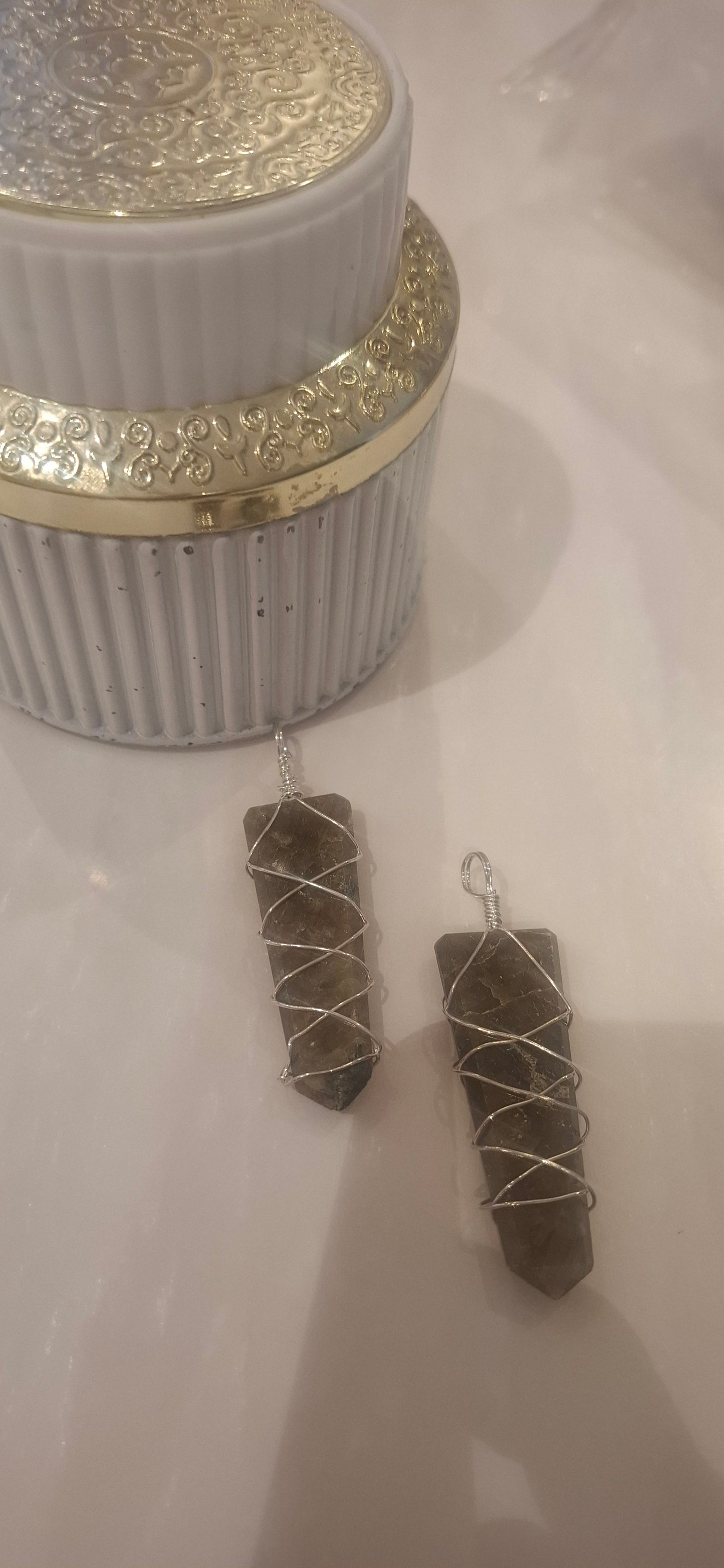Labrodorite pencil Pendent 100%original
