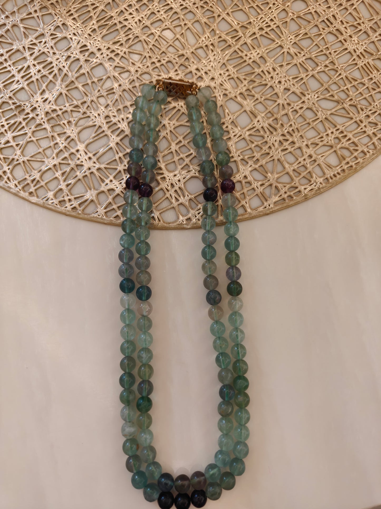 Flourite Double Layer Mala (18inch 8mm) 💯 original