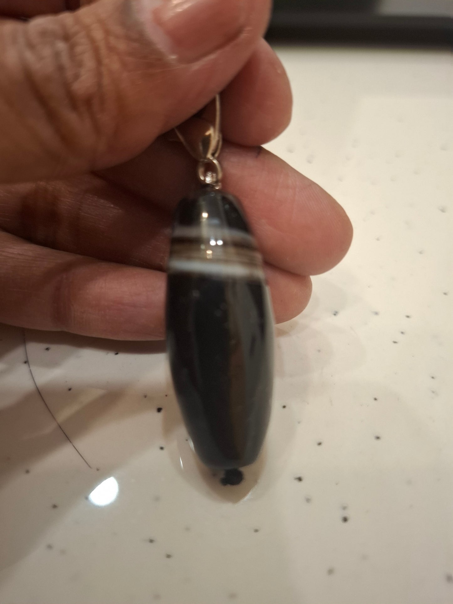 Agate Dzi pendent