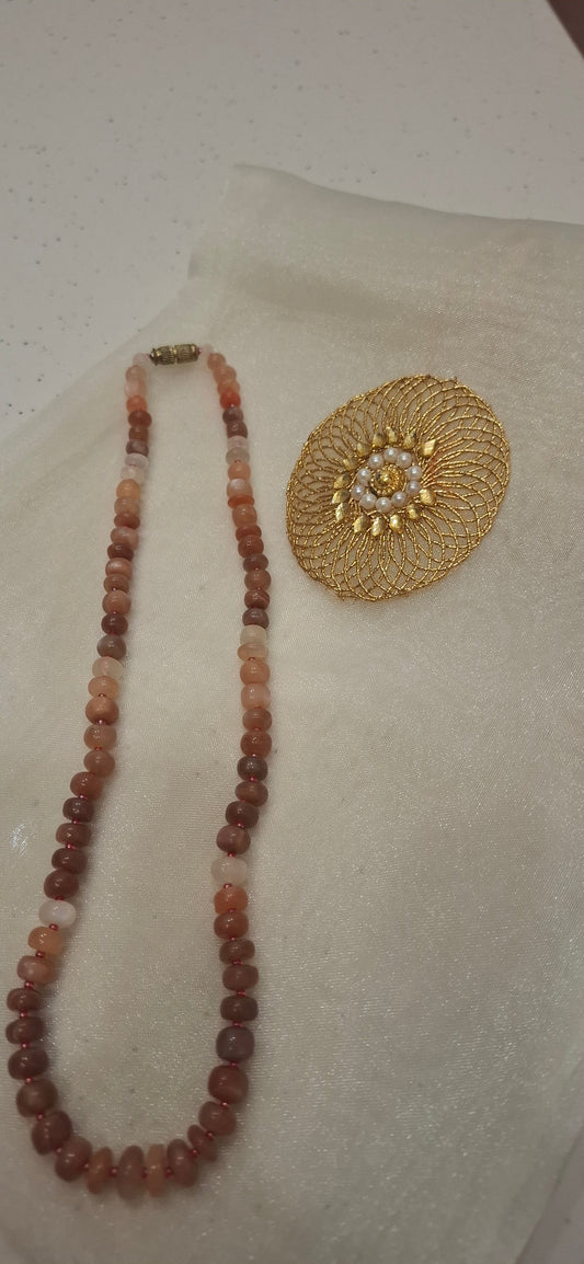 Moonstone Mala(18 inch)