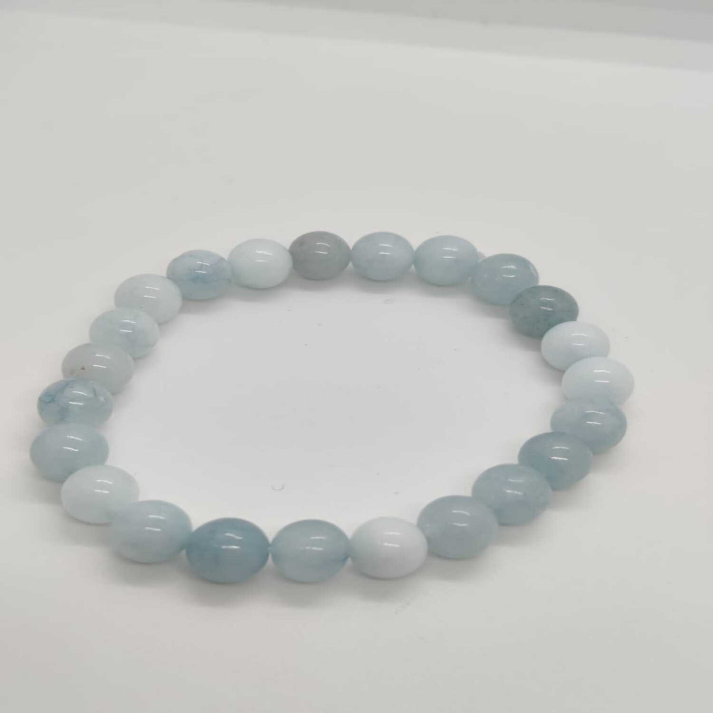 Aquamarine Bracelet (Round beads)