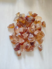 Fire Citrine Rough Stones (2 pieces)