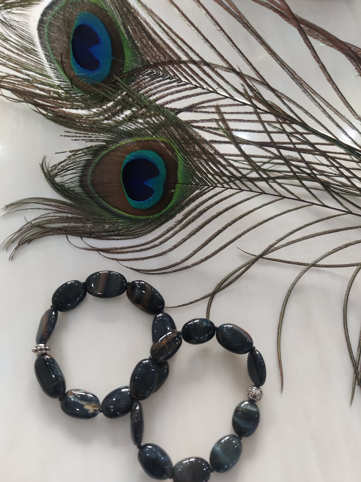 Hawks Eye Bracelet (tumble Beads)