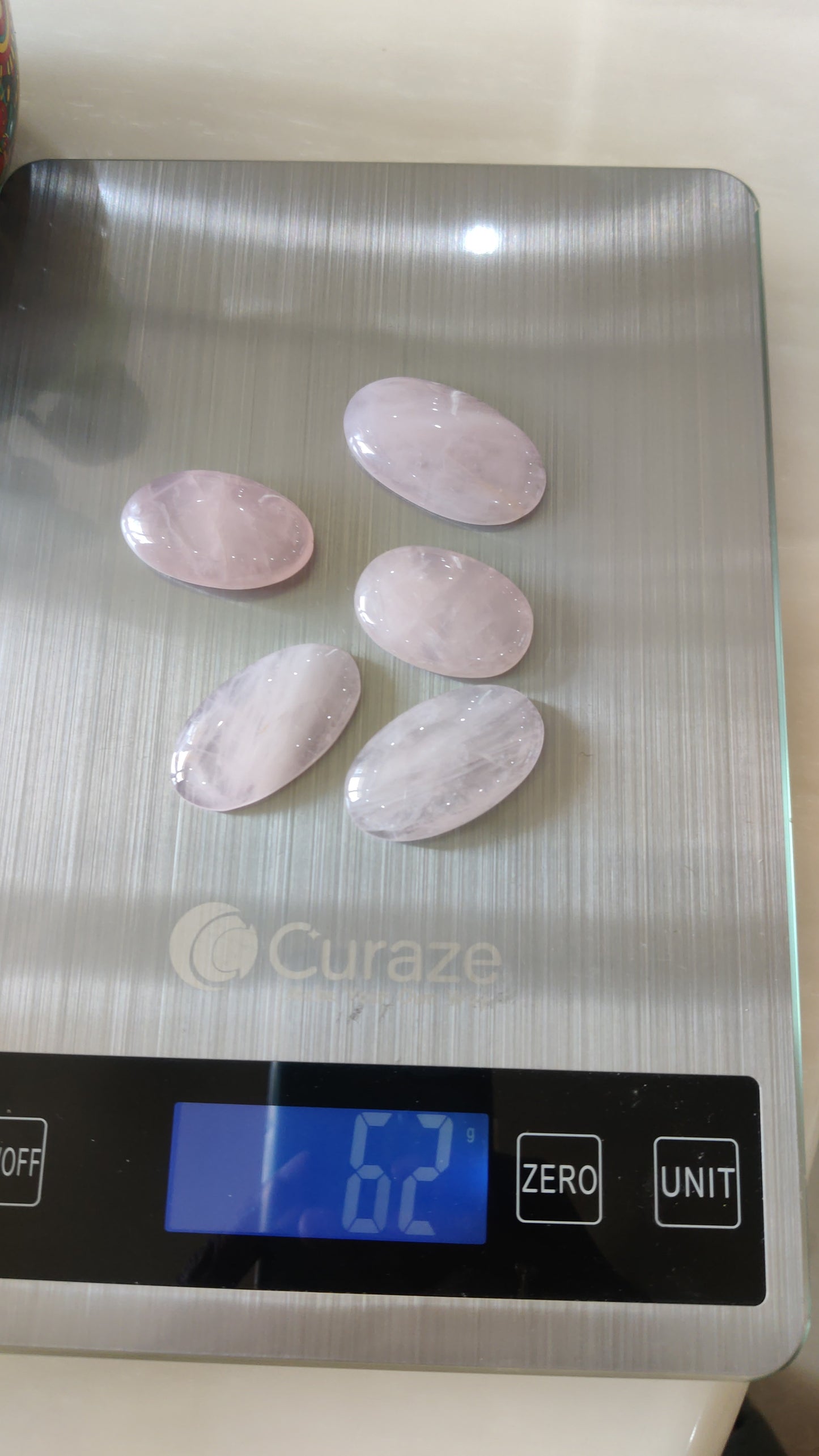 Rose Quartz Palm Stones (original)