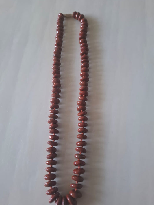 Red Jasper Maala [20 inch Button beads)