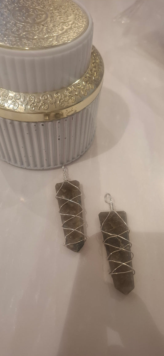 Labrodorite pencil Pendent 100%original