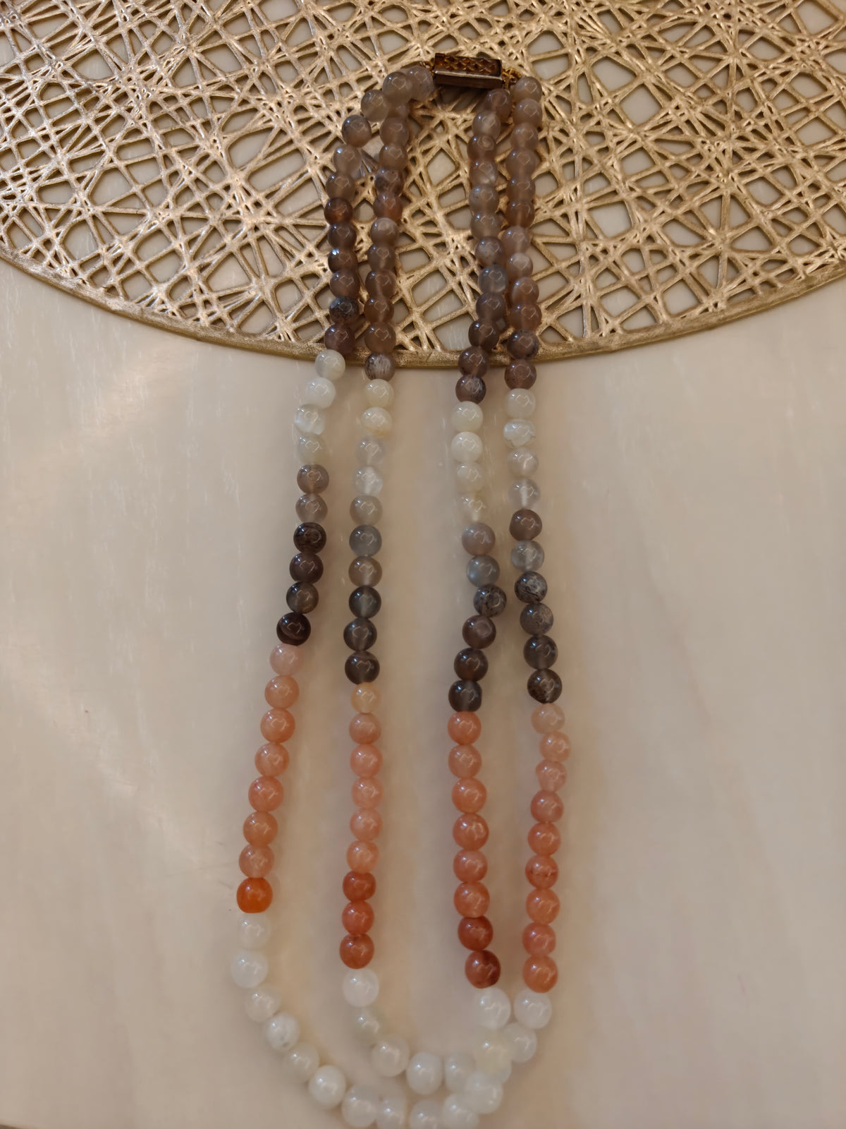 Moonstone Double Layer Mala (18inch 6mm) 💯 original