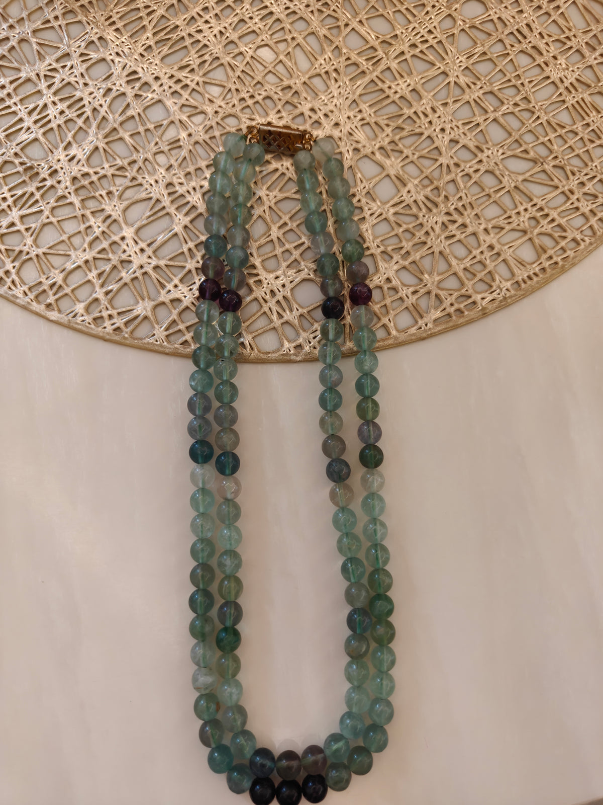 Flourite Double Layer Mala (18inch 8mm) 💯 original